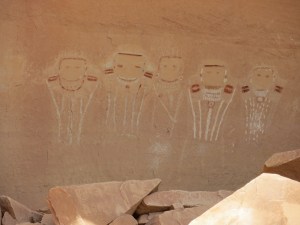 Five Faces Pictograph in Davis Canyon