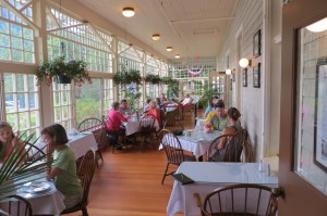 Part of the dining room of Lake Crescent Lodge