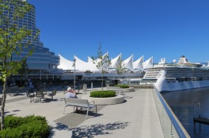 Canada Place and cruise ship port in downtown Vancouver