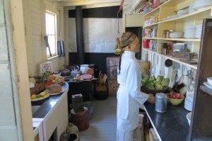 The galley located in the lower decks were always staffed with Chinese cooks