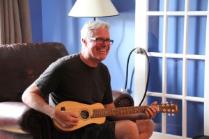 Leonard entertaining the crowd