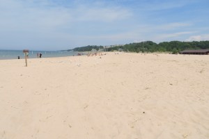 Holland, MI State Park where the beach was gorgeous.