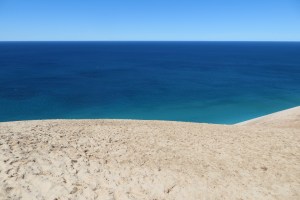 You can't see the bottom as the slope is too steep.