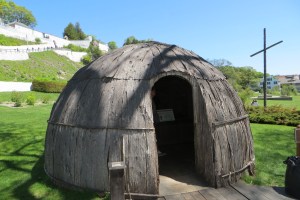 Missionary Bark Chapel replica from 1670